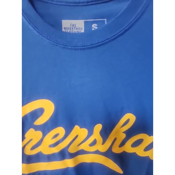 NWT The Marathon Clothing Crenshaw Tshirt Blue Small B7 Excellent New Hip Hop - Picture 2 of 5